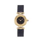 Montre d'occasion CARTIER Must Colisée femme quartz bracelet cuir cresus - vue 1