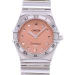 Montre d'occasion OMEGA Constellation femme quartz bracelet acier - vue D1