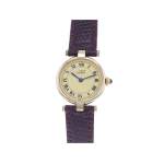 Montre d'occasion CARTIER Must Vendôme femme quartz bracelet cuir - vue 1