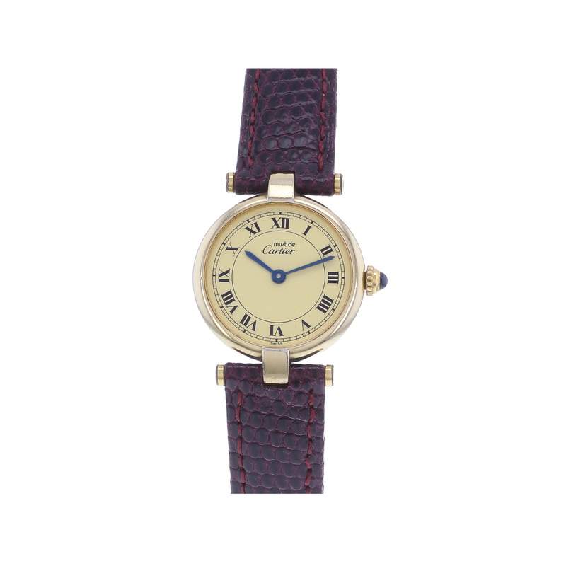 Montre d'occasion CARTIER Must Vendôme femme quartz bracelet cuir - vue 1