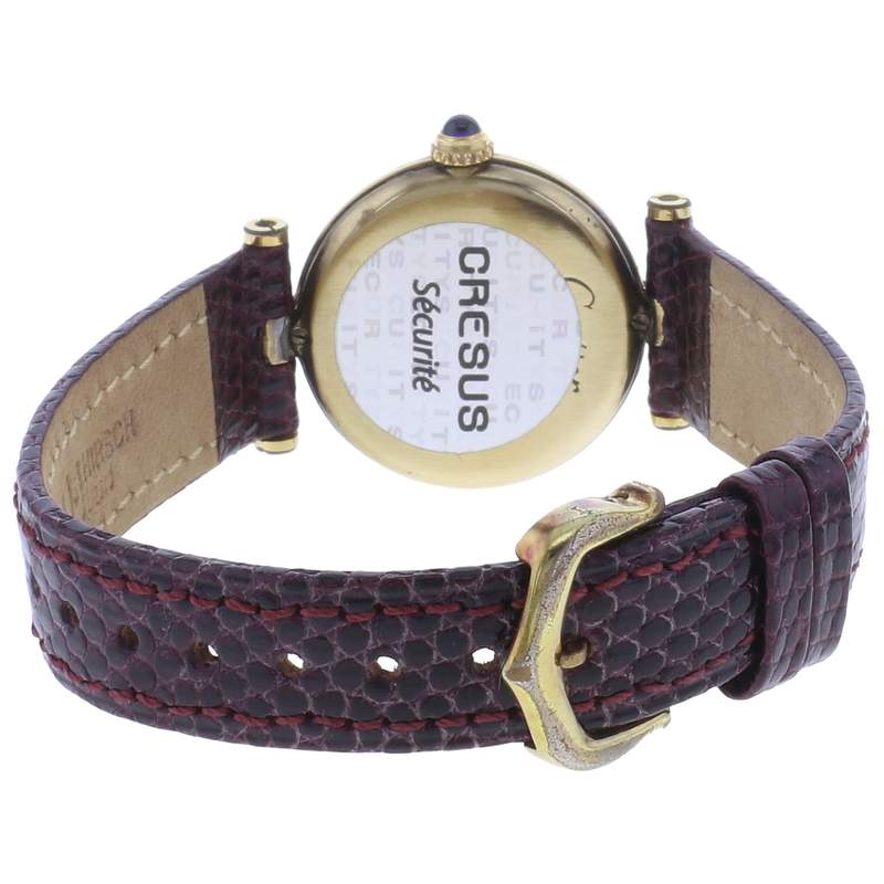 Montre d'occasion CARTIER Must Vendôme femme quartz bracelet cuir - vue 3