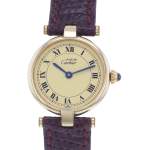 Montre d'occasion CARTIER Must Vendôme femme quartz bracelet cuir - vue D1