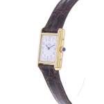 Montre d'occasion CARTIER Tank Must Vermeil femme quartz bracelet cuir cresus - vue D2