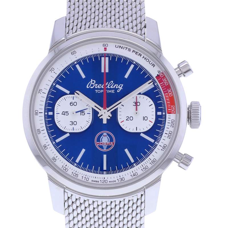 Montre d'occasion BREITLING Top Time Limited Edition Shelby Cobra homme mouvement automatique certifié (cosc) bracelet acier - vue D1