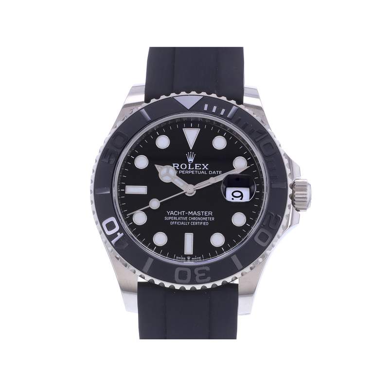 Montre d'occasion ROLEX Yacht-Master 42 homme mouvement automatique certifié (cosc) bracelet oysterflex - vue 1