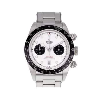 Montre d'occasion TUDOR Black Bay Chrono homme mouvement automatique certifié (cosc) bracelet acier