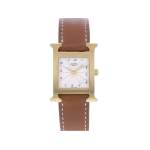 Montre d'occasion HERMES Heure H femme quartz bracelet cuir cresus - vue 1