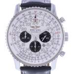 Montre d'occasion BREITLING Navitimer Cosmonaute homme mouvement automatique certifié (cosc) bracelet cuir cresus - vue D1