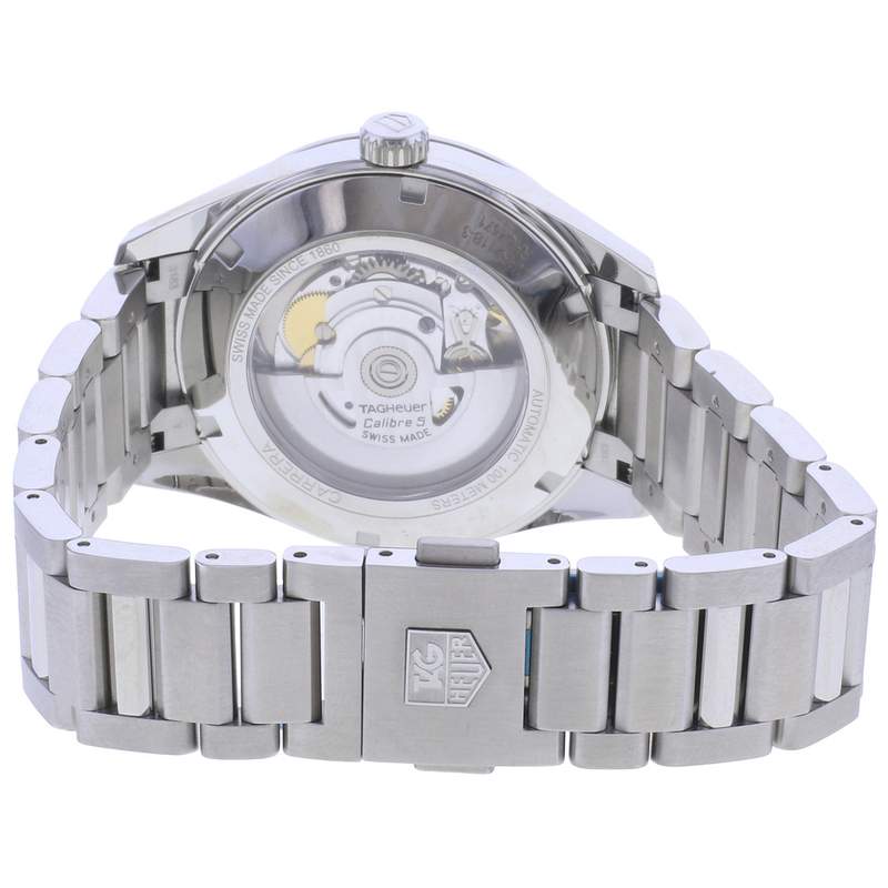 Montre d'occasion TAG HEUER Carrera Calibre 5 homme automatique bracelet acier - vue 3