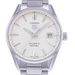 Montre d'occasion TAG HEUER Carrera Calibre 5 homme automatique bracelet acier - vue D1