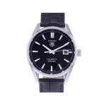Montre d'occasion TAG HEUER Carrera Calibre 5 homme automatique bracelet cuir d'origine - vue 1