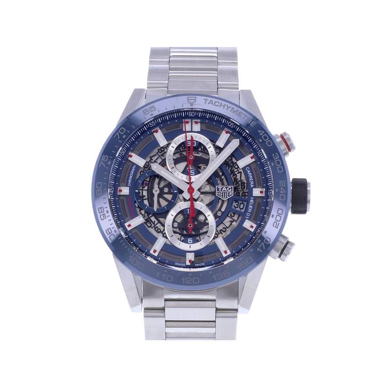 Montre d'occasion TAG HEUER Carrera Heuer 01 homme automatique bracelet acier - vue 1