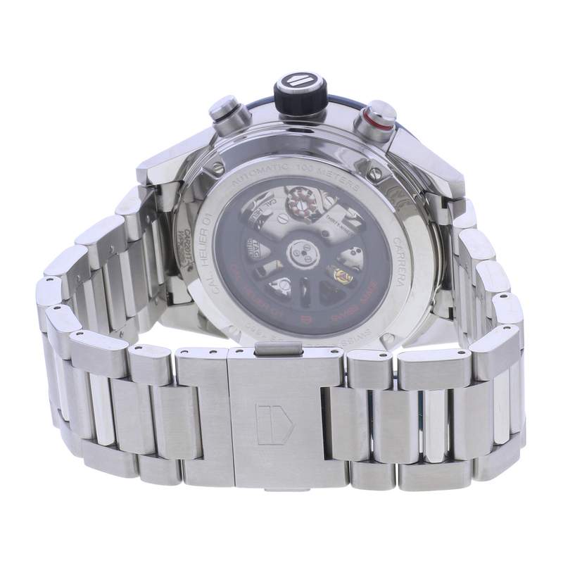 Montre d'occasion TAG HEUER Carrera Heuer 01 homme automatique bracelet acier - vue 3