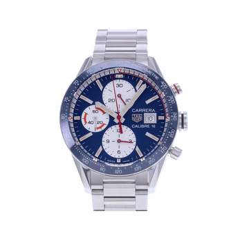 Montre d'occasion TAG HEUER Carrera Chronographe Calibre 16 homme automatique bracelet acier