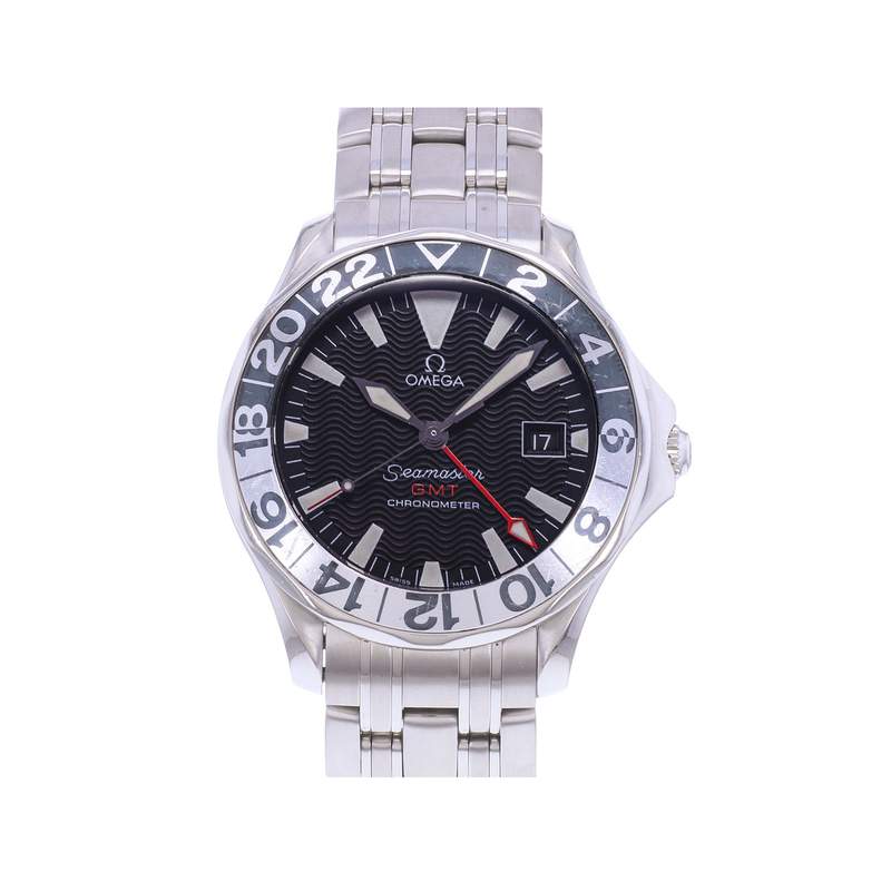 Montre d'occasion OMEGA Seamaster 300 GMT homme automatique bracelet acier - vue 1