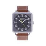 Montre d'occasion HERMES Carré H homme automatique bracelet cuir d'origine - vue 1