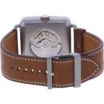 Montre d'occasion HERMES Carré H homme automatique bracelet cuir d'origine - vue 3
