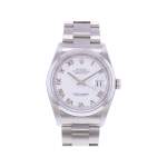 Montre d'occasion ROLEX DateJust 36 mixte mouvement automatique certifié (cosc) bracelet acier - vue 1