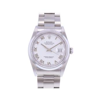 Montre d'occasion ROLEX DateJust 36 mixte mouvement automatique certifié (cosc) bracelet acier