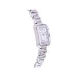Montre d'occasion CARTIER Tank Anglaise femme quartz bracelet acier - vue 2