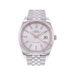 Montre d'occasion ROLEX DateJust 41 homme mouvement automatique certifié (cosc) bracelet acier - vue 1