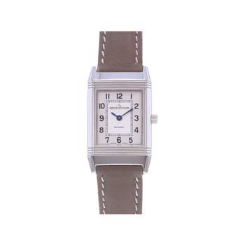 Montre d'occasion JAEGER LECOULTRE Reverso Lady femme quartz bracelet cuir