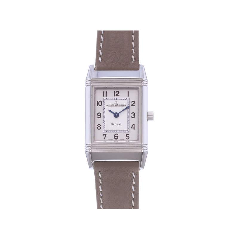 Montre d'occasion JAEGER LECOULTRE Reverso Lady femme quartz bracelet cuir - vue 1