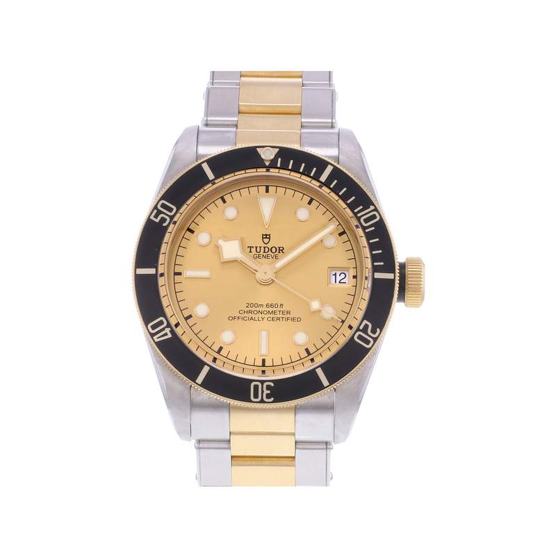 Montre d'occasion TUDOR Black Bay 41 homme mouvement automatique certifié (cosc) bracelet or jaune 750/000 et acier - vue 1