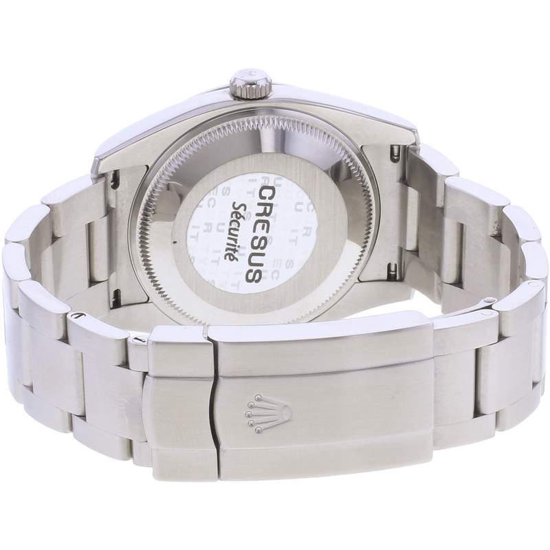 Montre d'occasion ROLEX Air King mixte mouvement automatique certifié (cosc) bracelet acier - vue 3