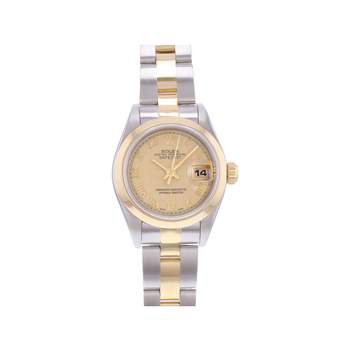 Montre d'occasion ROLEX DateJust Lady femme mouvement automatique certifié (cosc) bracelet or jaune 750/000 et acier