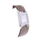 Montre d'occasion HERMES Cape Cod femme quartz bracelet cuir d'origine - vue 2
