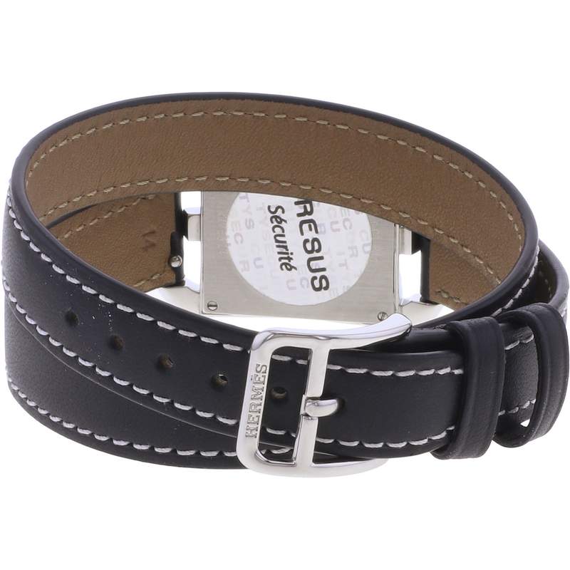 Montre d'occasion HERMES Cape Cod 23mm femme quartz bracelet cuir cresus - vue 3