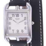 Montre d'occasion HERMES Cape Cod 23mm femme quartz bracelet cuir cresus - vue D1