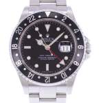 Montre d'occasion ROLEX GMT-Master II homme mouvement automatique certifié (cosc) bracelet acier - vue D1