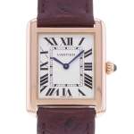 Montre d'occasion CARTIER Tank Solo mixte quartz bracelet cuir - vue D1