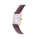 Montre d'occasion CARTIER Tank Solo mixte quartz bracelet cuir - vue D2