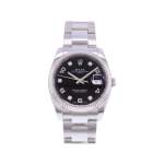 Montre d'occasion ROLEX Date Index diamants femme mouvement automatique certifié (cosc) bracelet acier - vue 1
