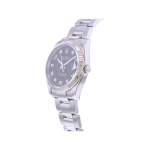 Montre d'occasion ROLEX Date Index diamants femme mouvement automatique certifié (cosc) bracelet acier - vue D2