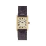 Montre d'occasion CARTIER Tank Must Vermeil femme quartz bracelet cuir cresus - vue 1