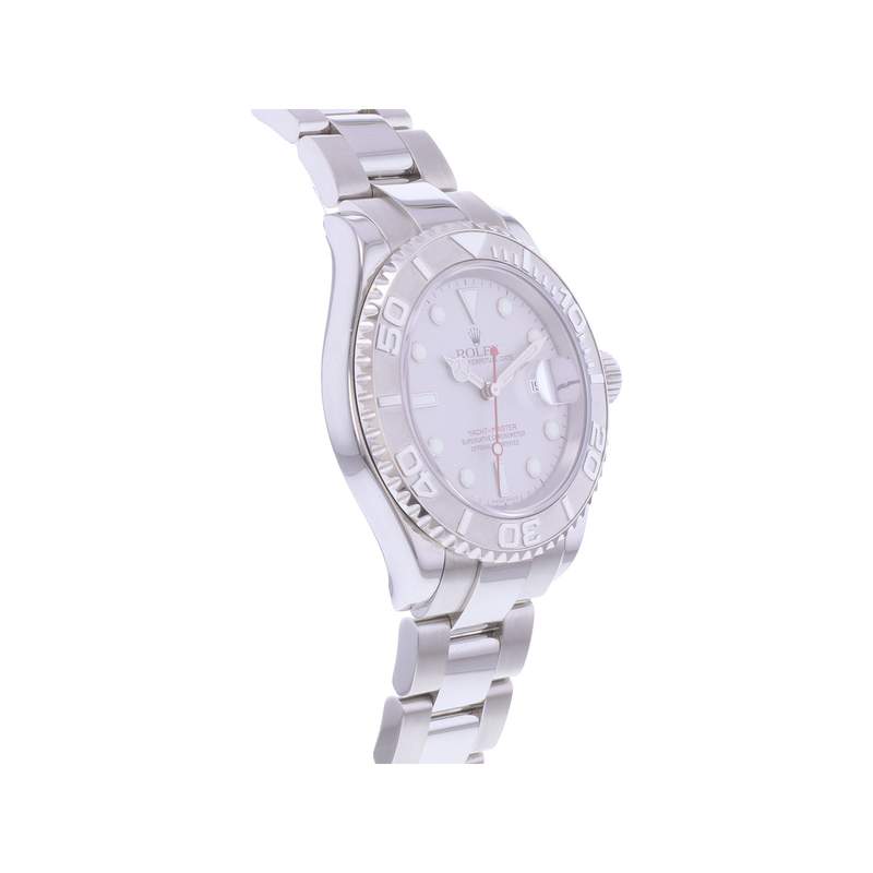 Montre d'occasion ROLEX Yacht-Master homme mouvement automatique certifié (cosc) bracelet acier - vue 2