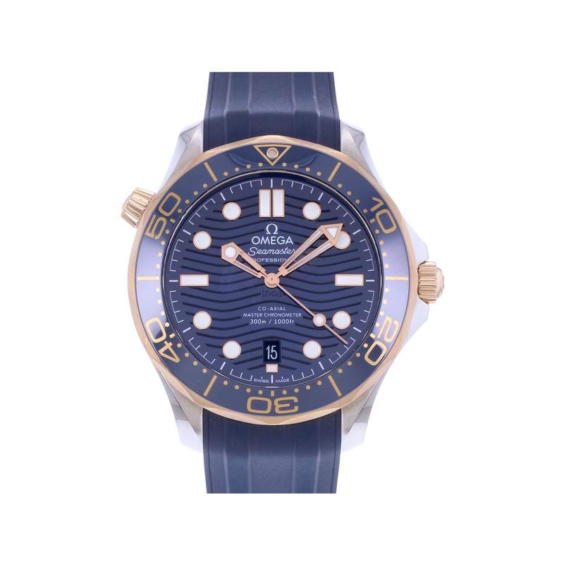 Montre d'occasion OMEGA Seamaster 300 Diver Co-Axial Chronometer homme mouvement automatique certifié (cosc) bracelet caoutchouc - vue 1