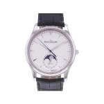 Montre d'occasion JAEGER LECOULTRE Master Ultra Thin Moonphase homme automatique bracelet cuir cresus - vue 1