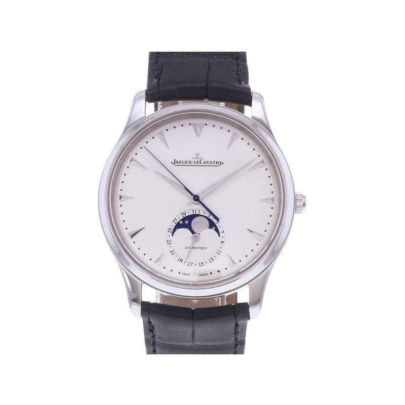 Montre d'occasion JAEGER LECOULTRE Master Ultra Thin Moonphase homme automatique bracelet cuir cresus - vue 1