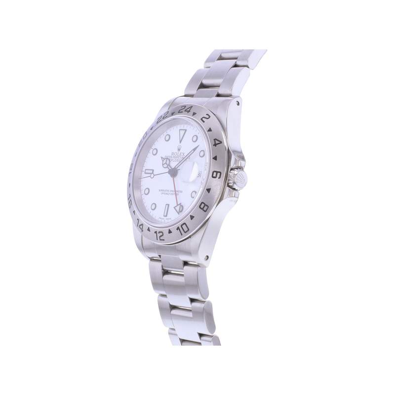 Montre d'occasion ROLEX Explorer II homme mouvement automatique certifié (cosc) bracelet acier - vue D2