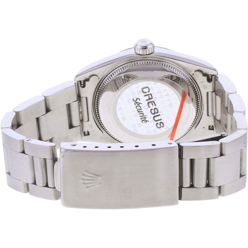 Montre d'occasion ROLEX Oyster Perpetual Medium femme automatique bracelet acier - vue 3