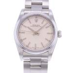 Montre d'occasion ROLEX Oyster Perpetual Medium femme automatique bracelet acier - vue D1
