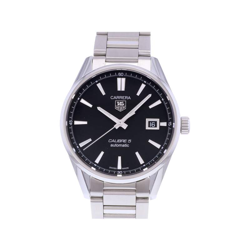 Montre d'occasion TAG HEUER Carrera Calibre 5 homme automatique bracelet acier - vue 1
