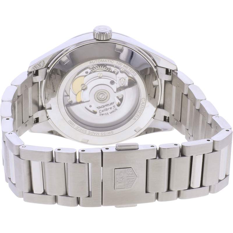 Montre d'occasion TAG HEUER Carrera Calibre 5 homme automatique bracelet acier - vue 3