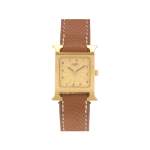 Montre d'occasion HERMES Heure H femme quartz bracelet cuir d'origine - vue 1
