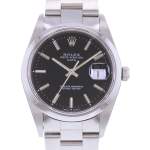 Montre d'occasion ROLEX Date mixte mouvement automatique certifié (cosc) bracelet acier - vue D1